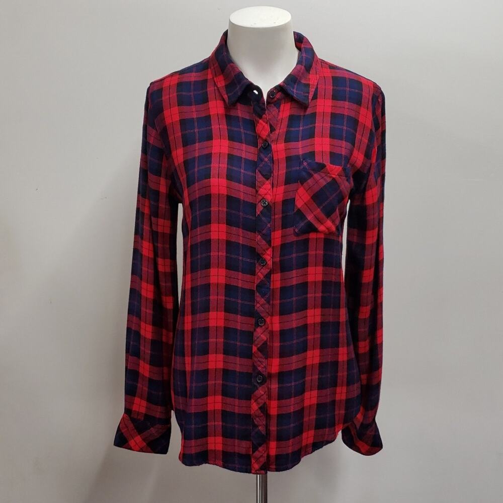 Rails Hunter Plaid Button-Down Shirt Women's Size Small